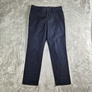 Vince Men's Navy Chino Pants 30x28 Flat Front Linen Blend